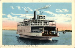 Gov. Carr Ferry Boat, Newport/Jamestown RI Postcard
