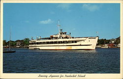 Leaving Hyannis for Nantucket Island Massachusetts Postcard Postcard Postcard