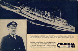 Yankee Flagship "Arrow " and "Comet" Postcard