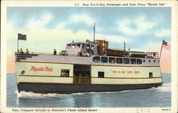 "Mystic Isle" Ferry Postcard