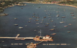 Ida Lewis Yacht Club at Brenton's Cove Newport, RI Postcard Postcard Postcard