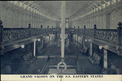 Grand Saloon on the SS Eastern States Grand Saloon on the SS Eastern States