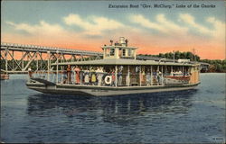 Excursion Boat "Gov. McClurg" Lake Ozark, MO Postcard Postcard Postcard