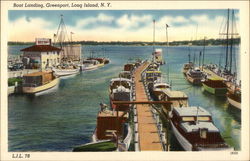 Boat Landing Greenport, NY Postcard Postcard Postcard