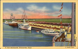 Port Brownsville - Water View Texas Postcard Postcard Postcard