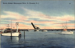 Brielle Bridge, Manasquan River Point Pleasant, NJ Postcard Postcard Postcard