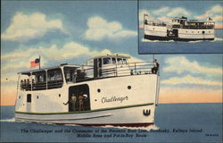 The Challenger and the Commuter of the Neuman Boat Line Postcard