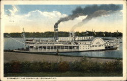 Steamer City of Louisville Kentucky Postcard Postcard Postcard