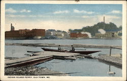 Indian Island Ferry Postcard