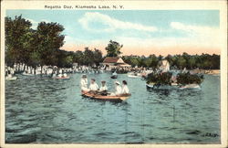 Regatta Day Kiamesha Lake, NY Postcard Postcard Postcard