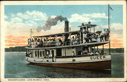 Steamer Queen Lake Okoboji, IA Postcard Postcard Postcard