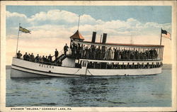 Steamer "Helena" Conneaut Lake, PA Postcard Postcard Postcard