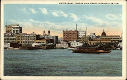 Water Front, Foot of Main Street Jacksonville, FL Postcard Postcard Postcard
