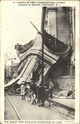 Steeple of First Congregational Church Postcard