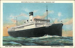 Southern Pacific Steamship Lines - "Morgan Line" Postcard