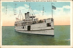 Steamer "Sankaty" Between Oak Bluffs and New Bedford, MA Steamers Postcard Postcard Postcard