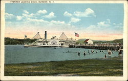 Steamer Leaving Dock Postcard