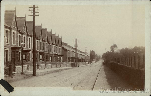 A row of houses Bridgend Wales