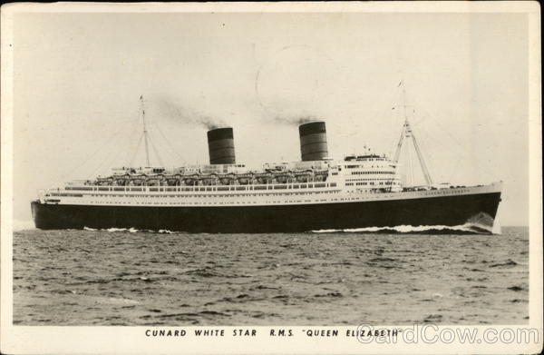 Cunard White Star R.M.S. Queen Elizabeth Cruise Ships