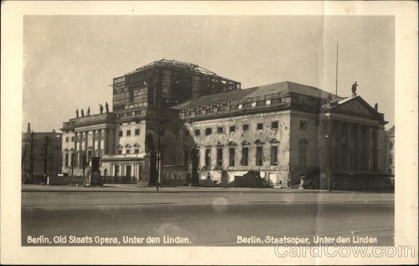 Old Staats Opera, Under den Linden Berlin Germany