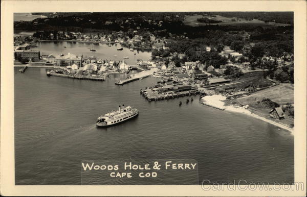 View of Town and Ferry Woods Hole Massachusetts Harrison Photos