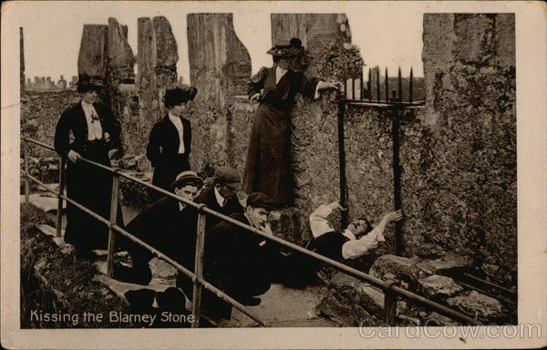 Kissing the Blarney Stone - Blarney Castle Ireland
