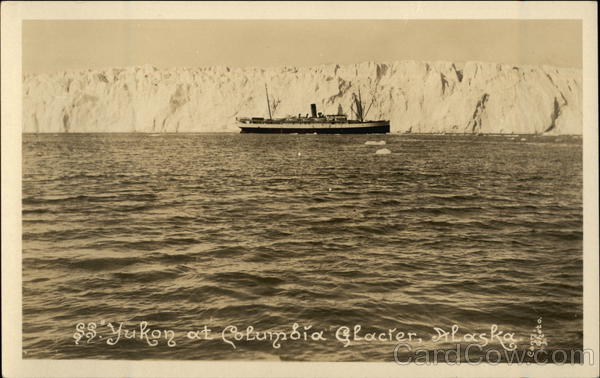 S.S. Yukon at Columbia Glacier, Alaska Steamers