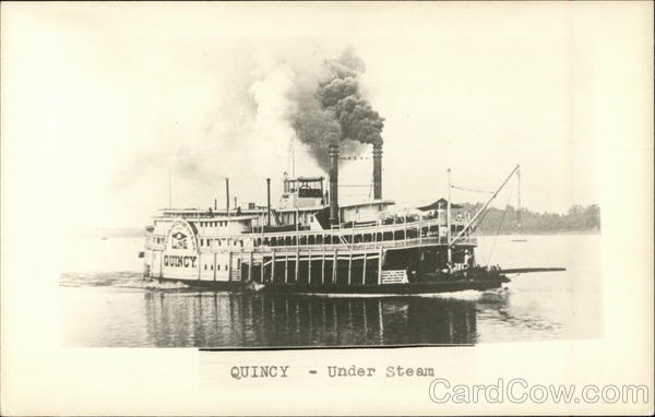 Steamer Quincy Under Steam Steamers
