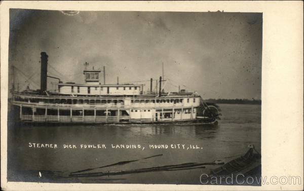 Steamer Dick Fowler Landing Mound City Illinois