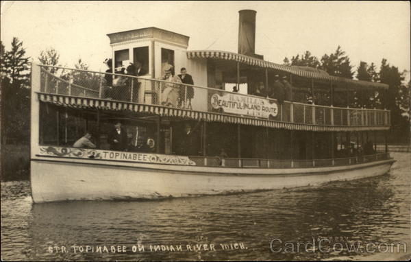 Steamer Topinabee on Indian River Michigan