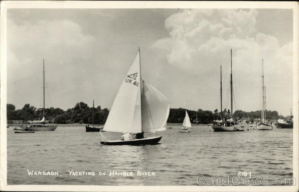 Warsash, Yachting on Hamble River England