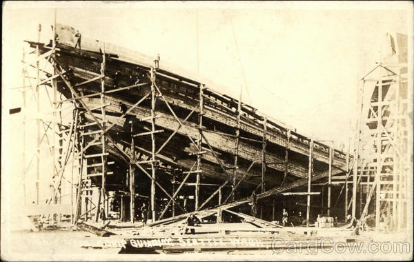 Steamship Being Built Seattle Washington