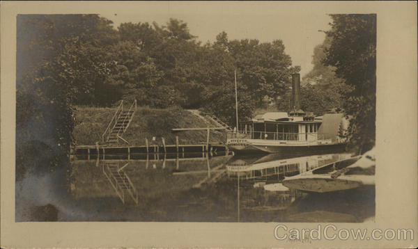Flat Bottom Paddleboat Senekes at Long Island Center Moriches New York