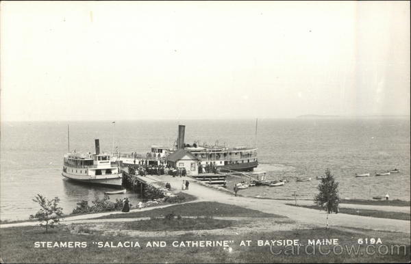 Steamers Salacia and Catherine Bayside Maine