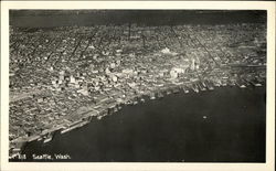 Aerial View of City Seattle, WA Postcard Postcard Postcard