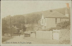 View of Swan & Baglan Lodge. Postcard