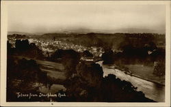 VIew of Town from Sharpham Road Postcard