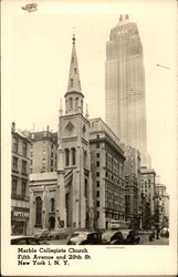 Marble Collegiate Church New York, NY Postcard Postcard Postcard