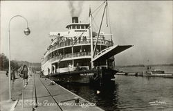 S.S. "Delta Queen" in Ohio River Lock Postcard
