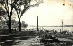 Water View from City Park Oconomowoc, WI Postcard Postcard Postcard