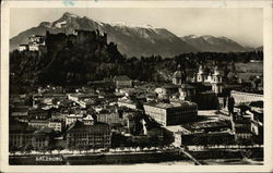 View of City and Castle Salzburg, Austria Postcard Postcard Postcard