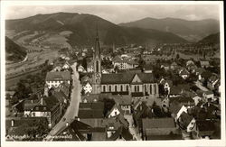 View of Town and Church Hausach im Kinzigtal, Germany Postcard Postcard Postcard