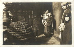 Rope of Human Hair in Temple Building Postcard