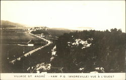 View of Village, Looking West Postcard