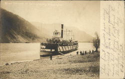 River Steamer at Collins Landing Postcard