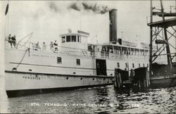 Str. "Pemaquid", Maine Central RR Postcard