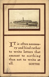 Steamer "Dorothy Bradford" on way to Provincetown, MA Steamers Postcard Postcard Postcard