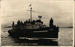 M.V. "Lochnell" off Isle of Lismore Postcard