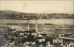Boats Plying the Harbor Postcard