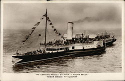 The Express Paddle Steamer "Laguna Belle" Postcard